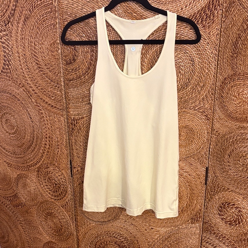 Lululemon Athletica Light Yellow Tank Top